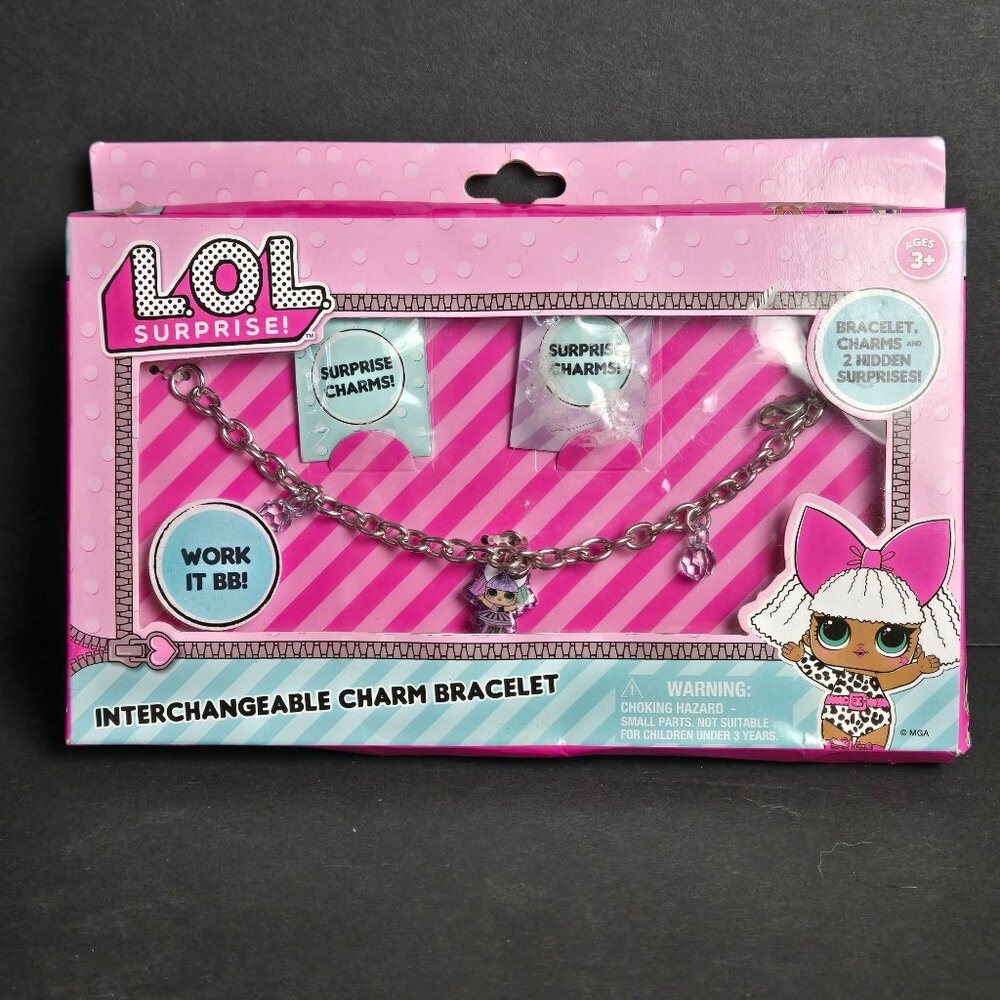 LOL Surprise! Interchangeable Charm Bracelet With 3 Charms (2 Surprises) - Picture 1 of 9